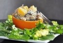 Куриный салат с апельсином