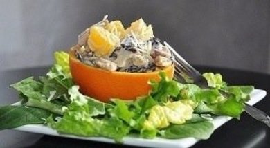 Рецепт Куриный салат с апельсином