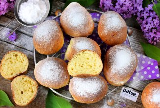 Творожные пончики в духовке