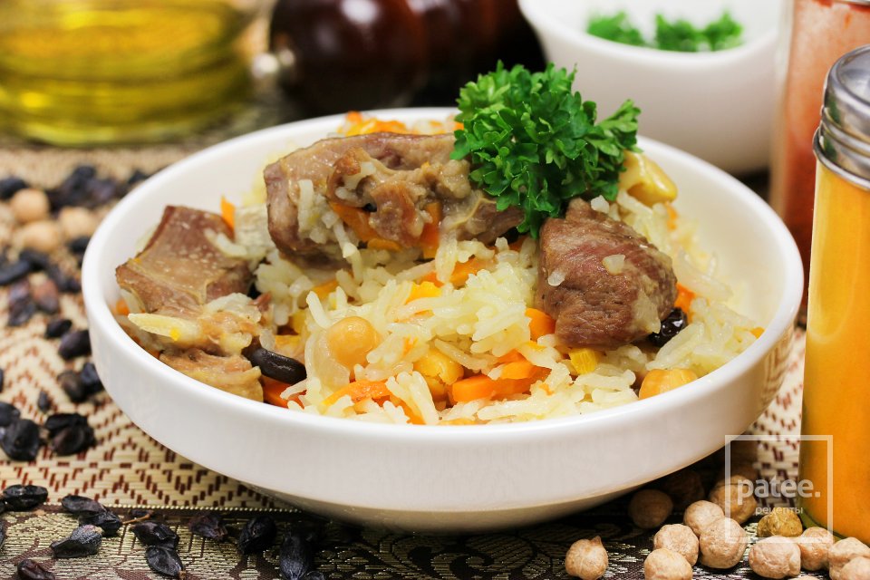 Плов с бараниной и нутом в мультиварке - Шаг 15