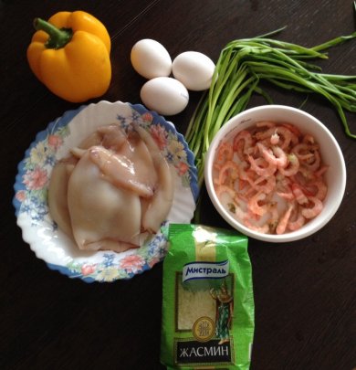 Рис с морепродуктами по-тайски - Шаг 1