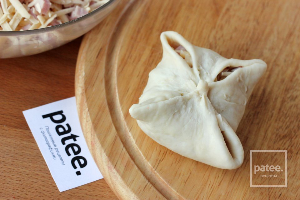 Лепёшки с ветчиной и сыром - Шаг 10