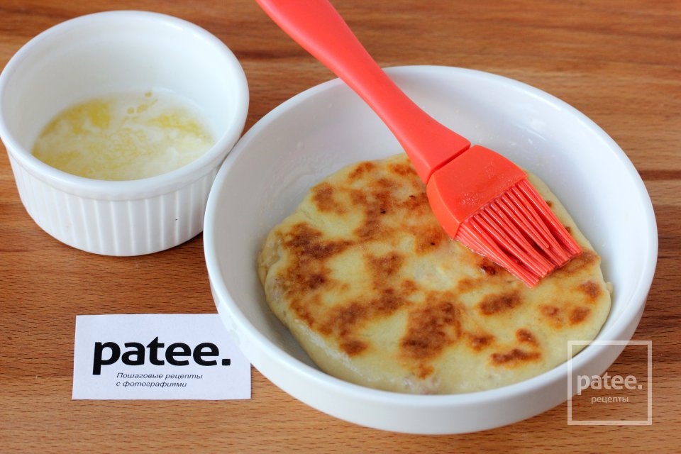 Лепёшки с ветчиной и сыром - Шаг 13