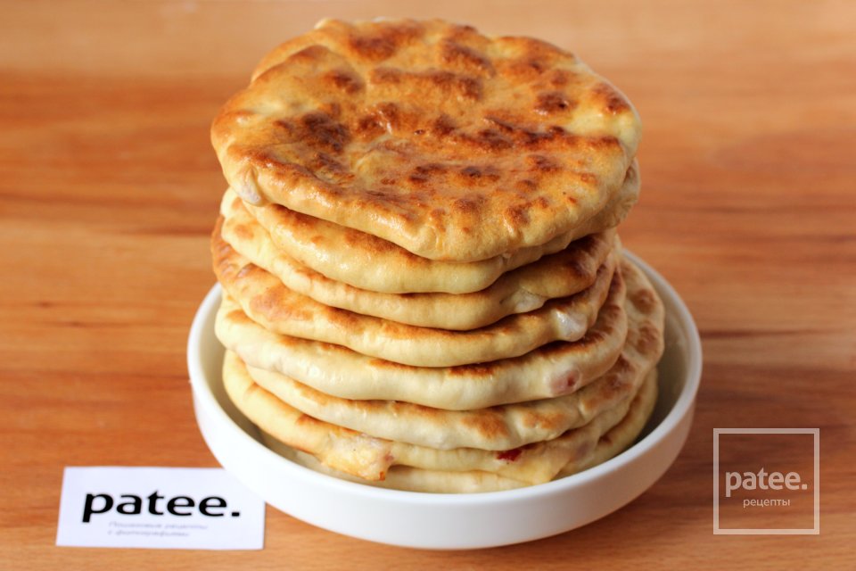 Лепёшки с ветчиной и сыром - Шаг 14