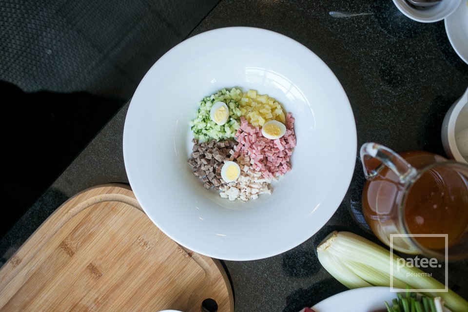 Окрошка мясная - Шаг 9