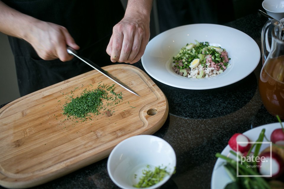 Окрошка мясная - Шаг 13