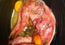 Кролик с розмарином и цитрусовыми.