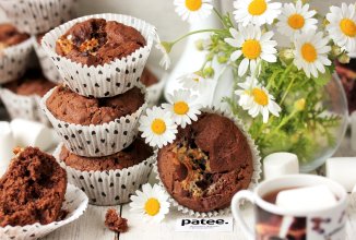 Шоколадные кексы с маршмэллоу