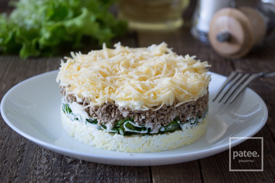 Салат с куриной печенью - Шаг 14