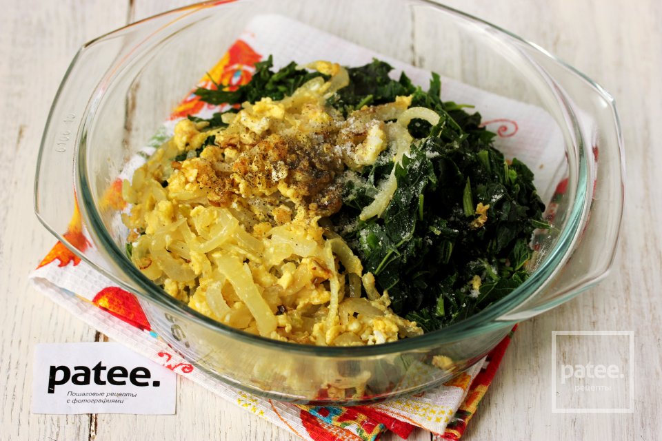 Жареные пирожки с крапивой - Шаг 9