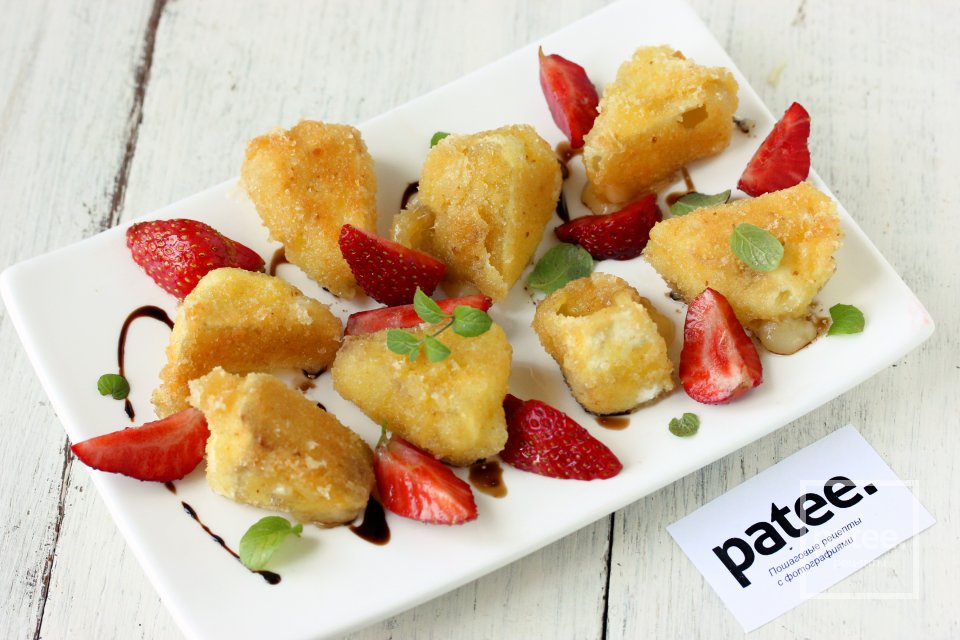 Камамбер-фри с клубникой - Шаг 9