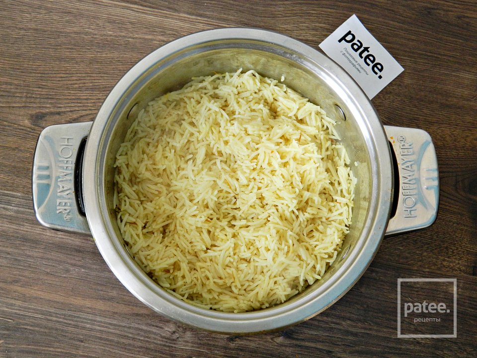 Отварной рис с шафраном - Шаг 13