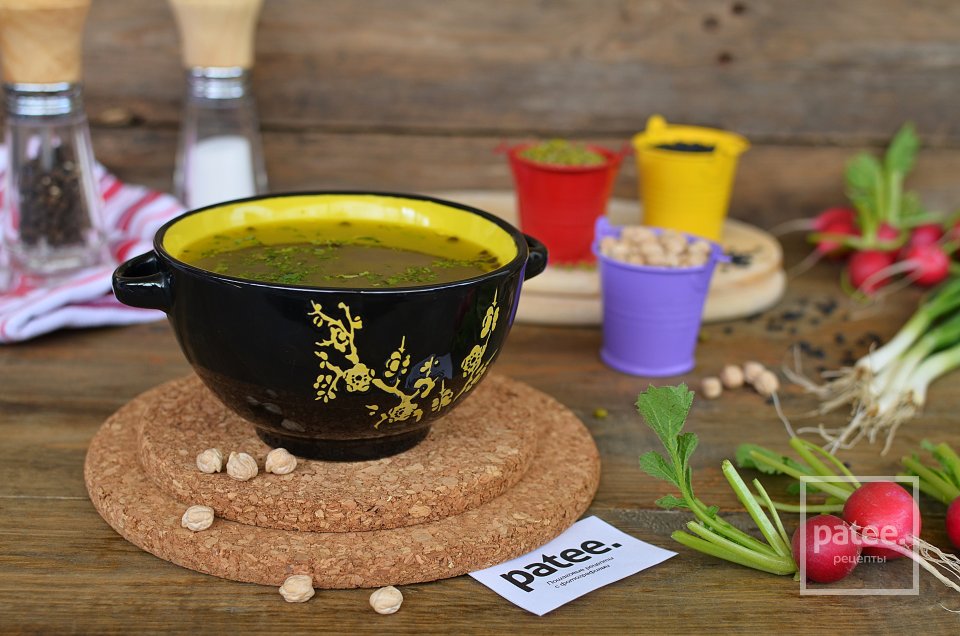 Чечевичный суп с нутом и машем - Шаг 15