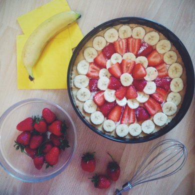 Клубнично-банановый чизкейк - Шаг 2