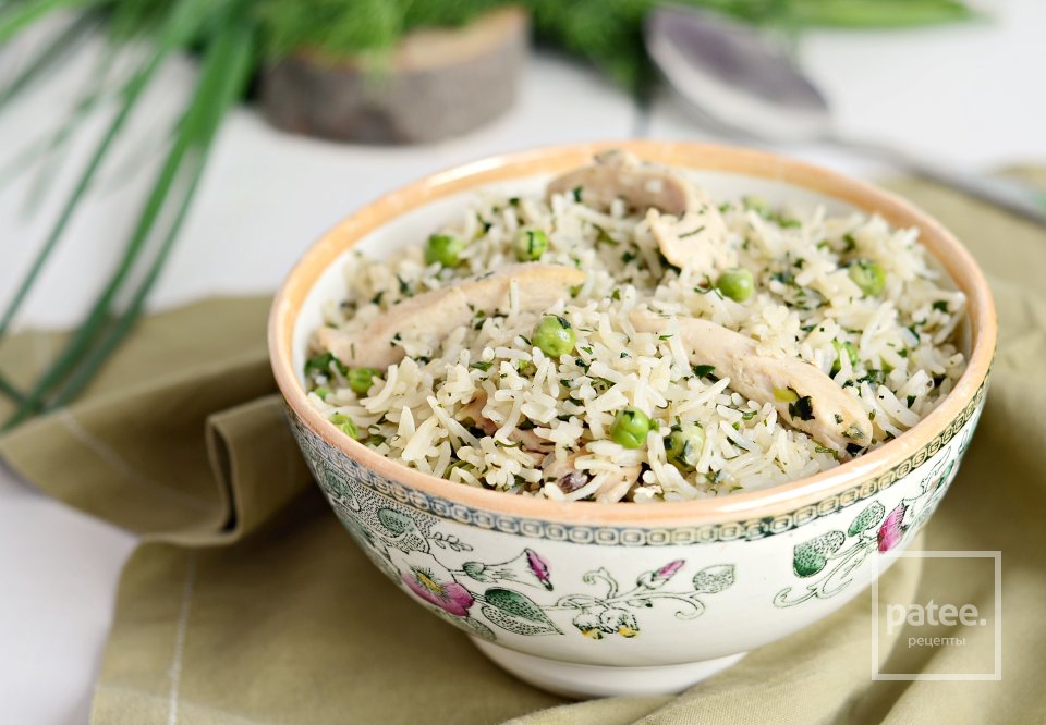 Рис с зеленью и горошком - Шаг 17