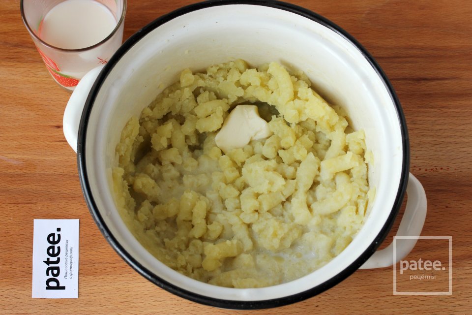 Картофельное пюре с зелёным горошком и мятой - Шаг 7