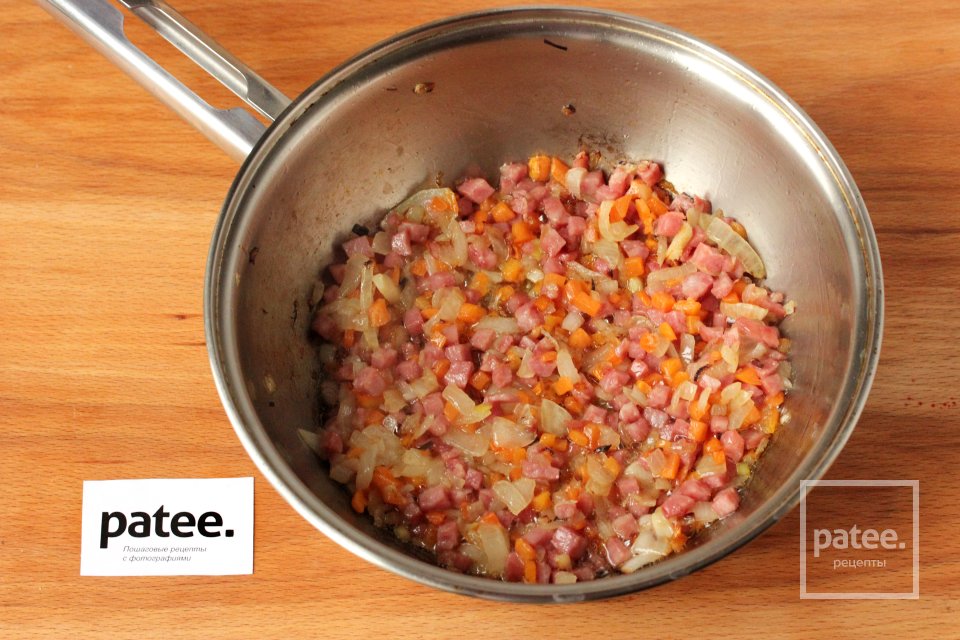 Суп с колбасой и макаронами - Шаг 5