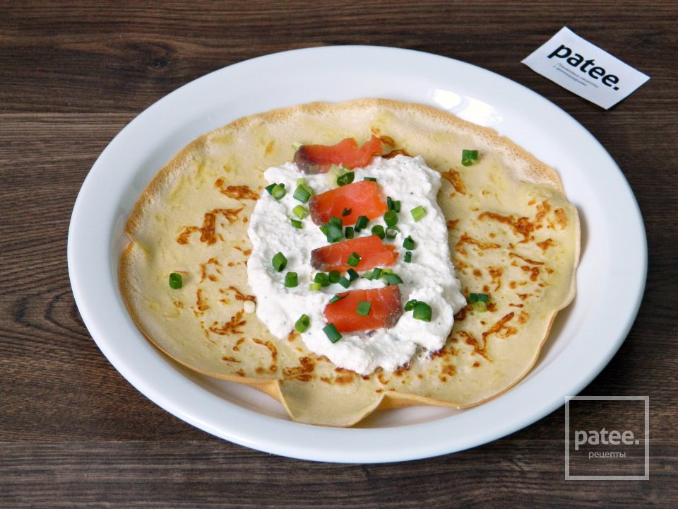 Сырные блины с творогом и лососем - Шаг 18