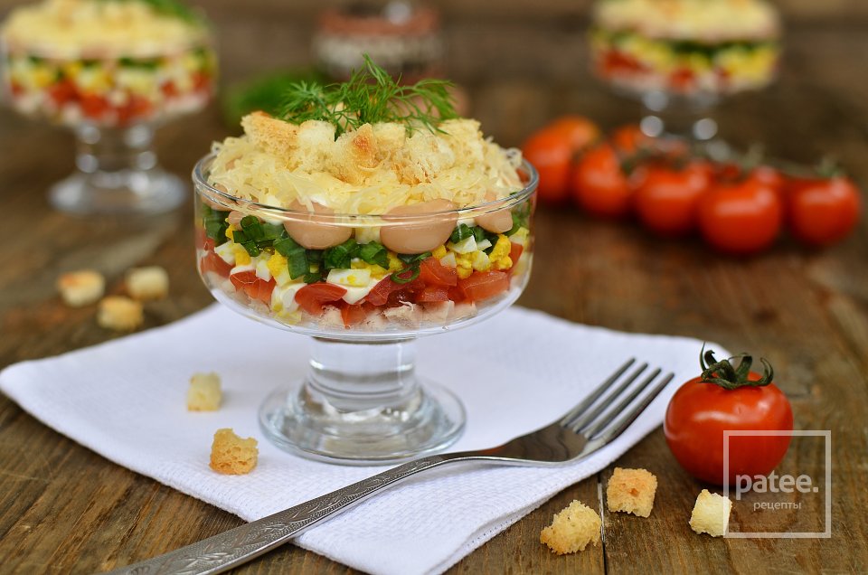 Фасолевый салат с курицей - Шаг 16