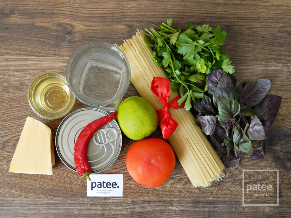 Паста с тунцом - Шаг 1