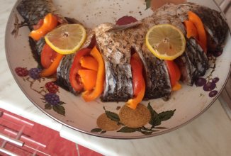 Рыба с овощами.