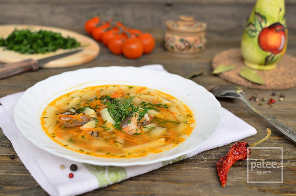 Рисовый суп с рыбной консервой - Шаг 15