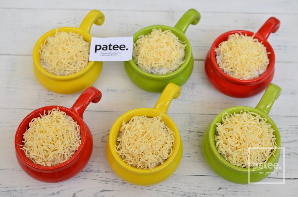 Жульен с курицей и грибами - Шаг 18