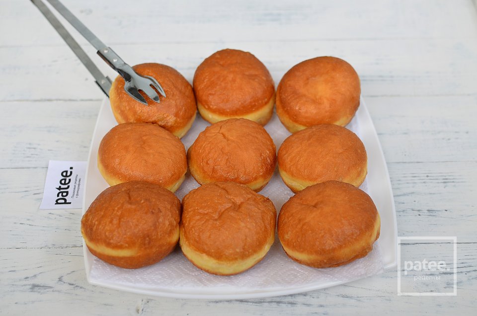 Berliner - Пончики с клубничным джемом - Шаг 16