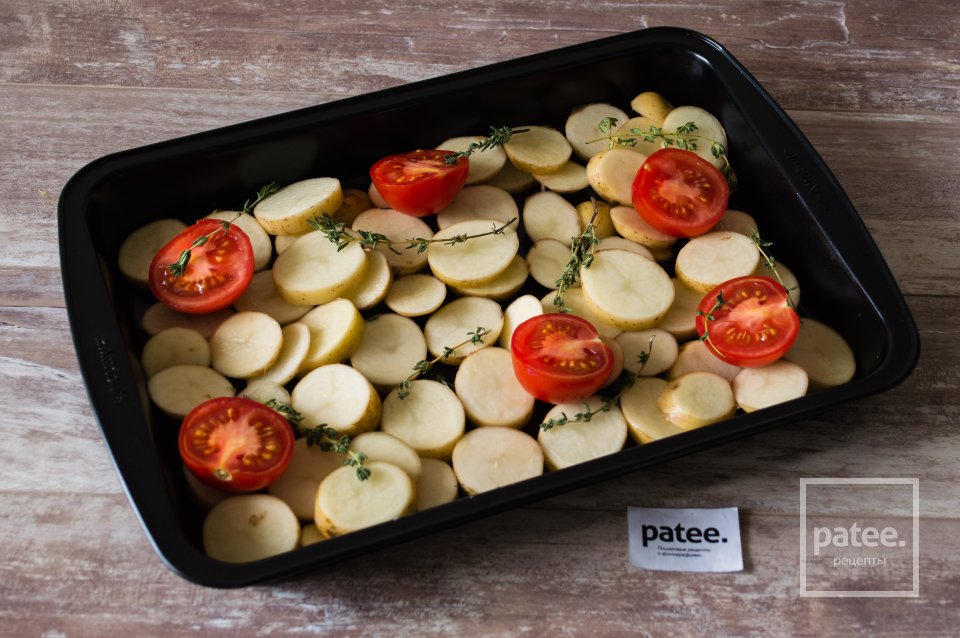 Дорада с картофелем и помидорами - Шаг 8