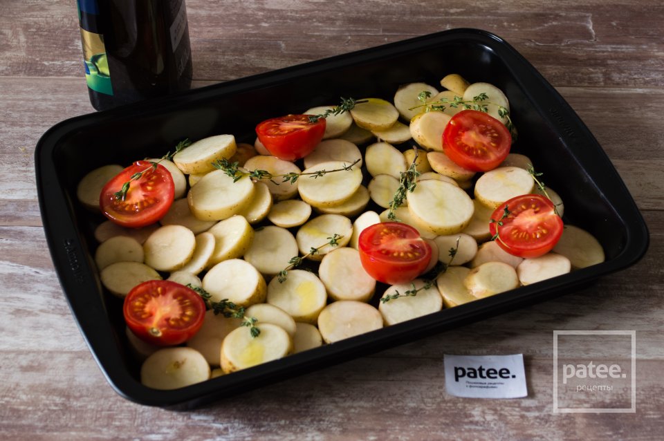 Дорада с картофелем и помидорами - Шаг 9