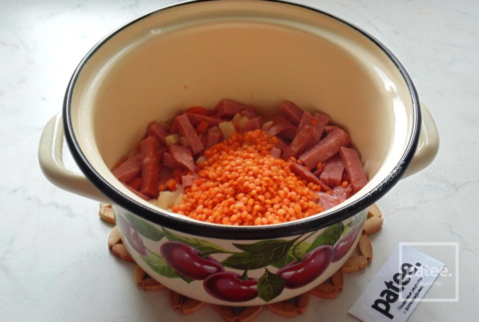 Суп с чечевицей и шпинатом - Шаг 8