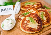 Картофельные оладьи с сыром
