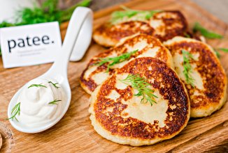 Картофельные оладьи с сыром