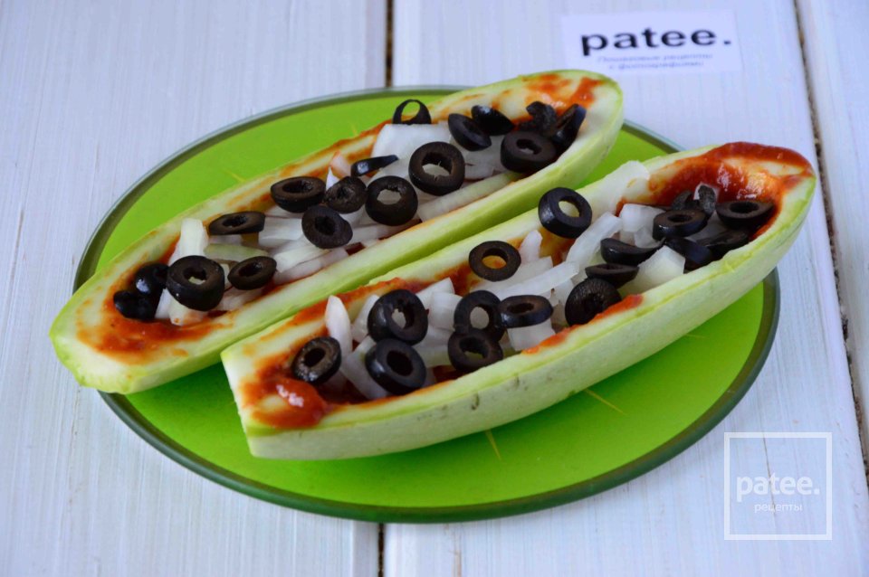 Лодочки из кабачков с помидорами - Шаг 9