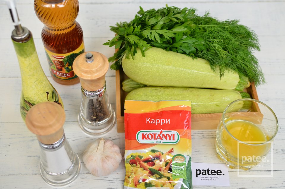 Кабачки в медовом маринаде - Шаг 1