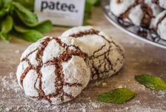 Шоколадное печенье с мятой