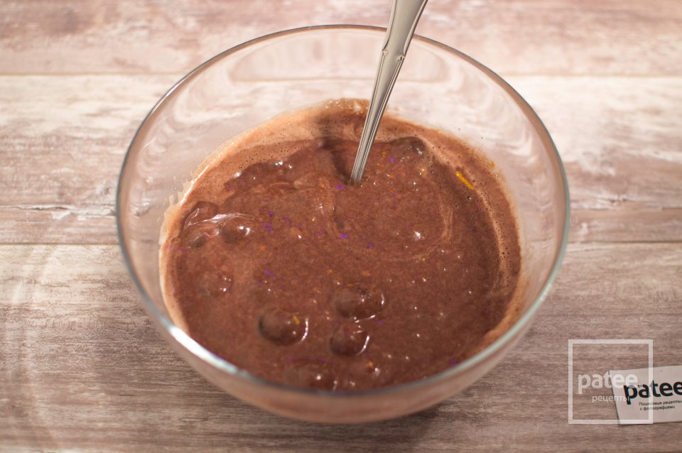 Брауни с вишней - Шаг 12