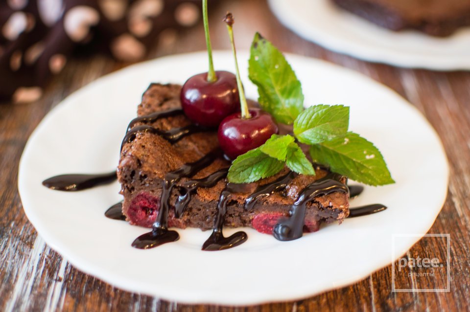 Брауни с вишней - Шаг 17