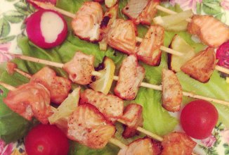 Шашлычки из лосося