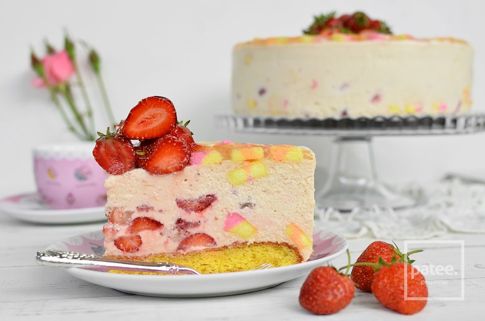 Клубничный торт с маршмеллоу - Шаг 23