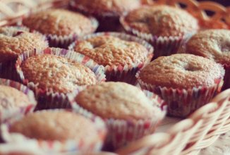 Маффины с вишней