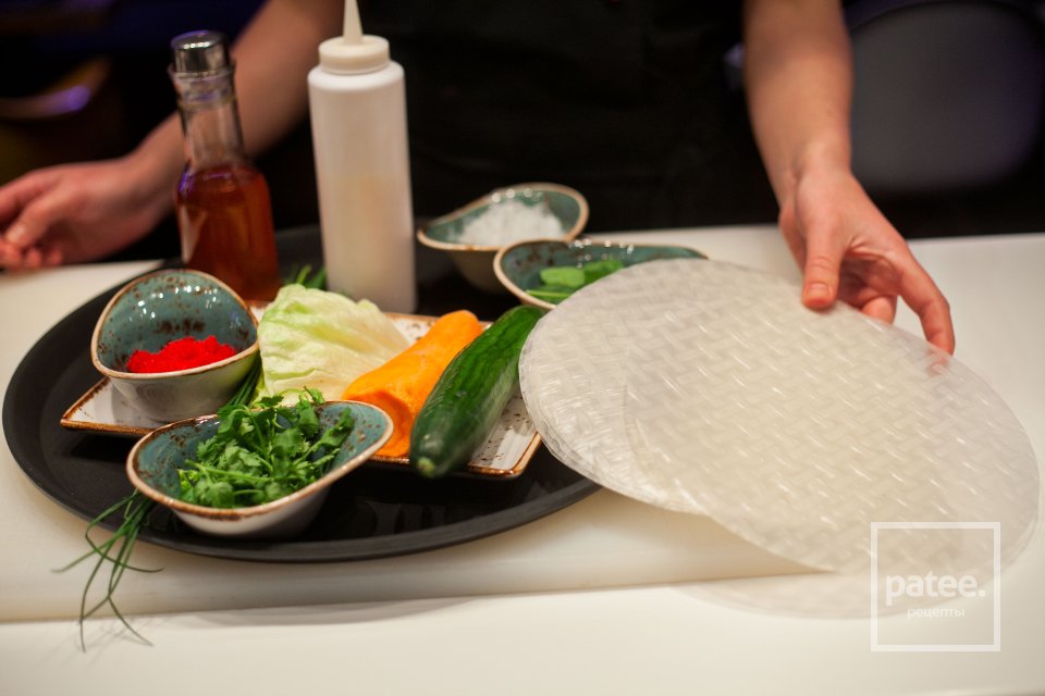 Роллы с королевскими креветками - Шаг 1