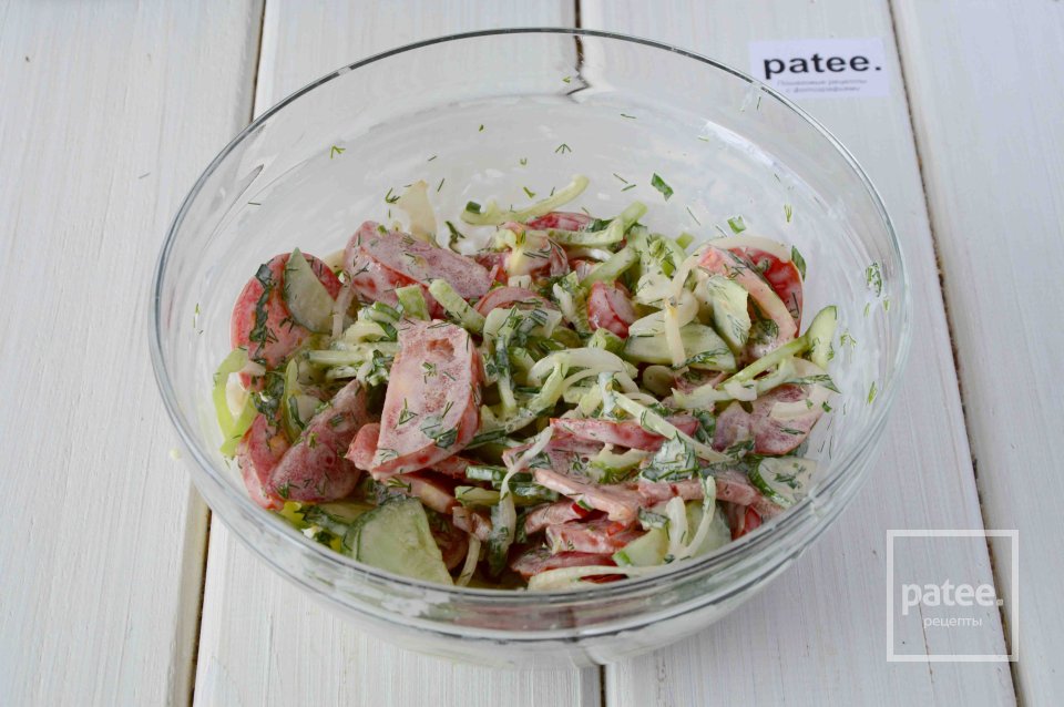Овощной Летний салат - Шаг 11