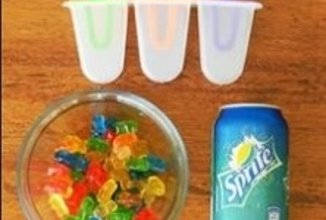 Мороженое  со спрайтом и мармеладками