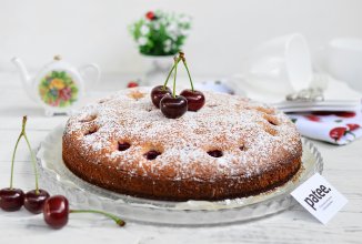 Вкусный пирог с вишней