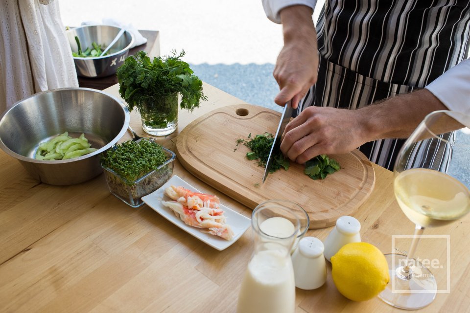 Холодный огуречно-йогуртовый суп с крабом - Шаг 5