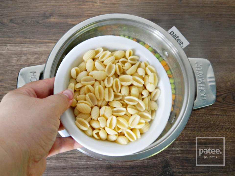 Овощной суп с пастой - Шаг 7