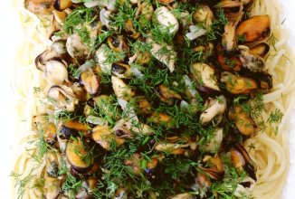 Паста с мидиями