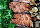 Семга запеченная в духовке с овощами