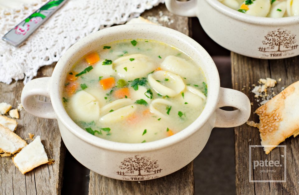 Овощной суп с пастой - Шаг 11